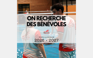 Le club à besoin de vous !