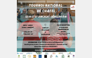 Tournoi national simples et doubles de Châtel