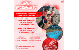 Stages jeunes Toussaint benjamin à cadet