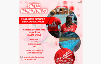 Stage Adulte - Toussaint 2026