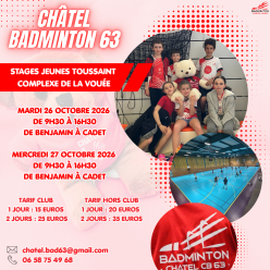 Stages Jeunes TOUSSAINT 2026