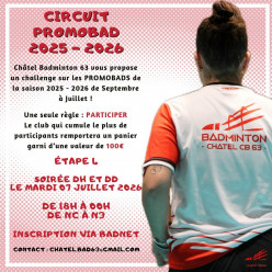 Tournoi promobad de l'été - Etape 4