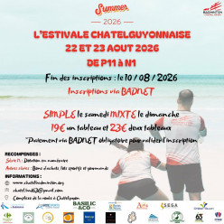 Tournoi national l'Estivale Chatelguyonnaise